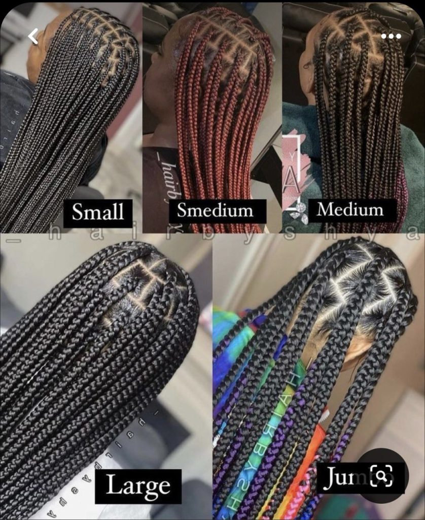 The ultimate guide to braid sizes : Small to Jumbo