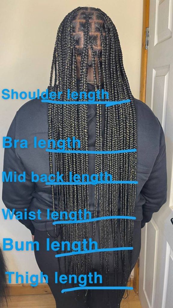 Braids length